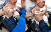 6個月大的寶寶被父母帶到醫院打針，還不會說話的他竟痛到哭喊「太疼啦」驚呆眾人