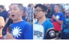 國外球場身穿「台灣國旗裝」  男子起立高唱「國歌」  高亢美聲讓全場感動鼓掌
