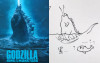 哥吉拉是如何站在海上的？插畫家一連串神解答，笑翻網友：原來腳下很忙啦！