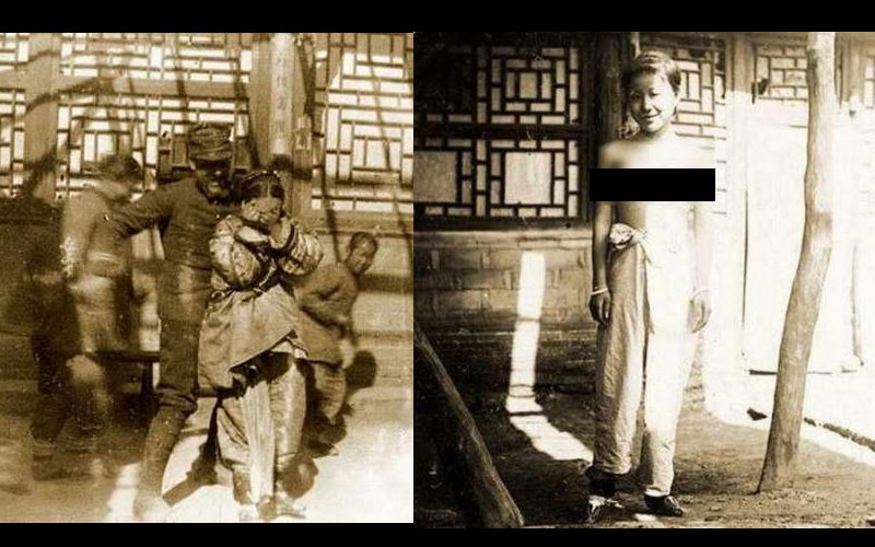           揭密八國聯軍侵入北京時舊照！女性被迫在街頭大玩羞辱Play、拍「上空照」！  -               