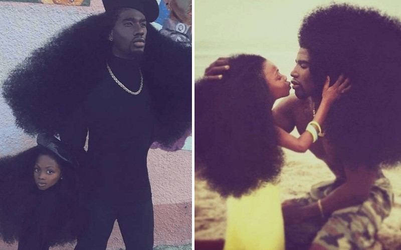           這位時尚的黑人爸爸最近突然在網路上爆紅，因為他照片裡的髮型似乎太屌了！！  -               