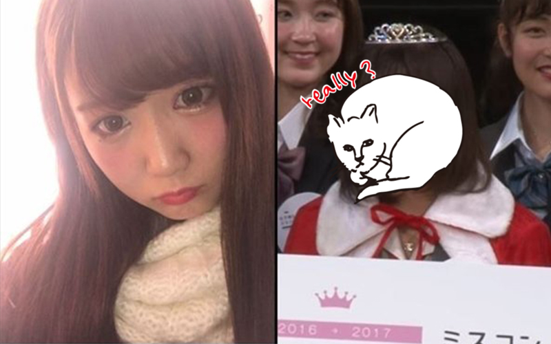 「日本第一可愛女高中生」自拍優勝者出爐！「本人登場」被網友酸：這根本詐欺！（圖+影）