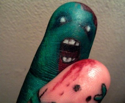 殭屍手指。