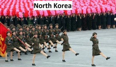 南北韓的少女團體。