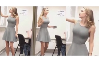 想「上她」的課  法國最正女老師「超扯神晃動」15秒教學影片讓學生暴動啦