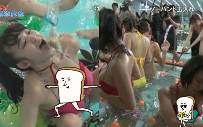 夏天來了  「巨乳泳衣運動大會」開跑  攝影機的視角實在太邪惡．．．：畫面都被肉彈塞滿了（影）