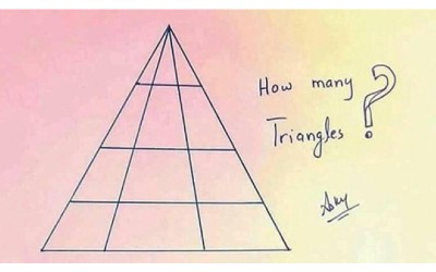 請問「裡面到底有多少個三角形」10萬網友瘋傳  不過裡頭竟「暗藏陷阱」