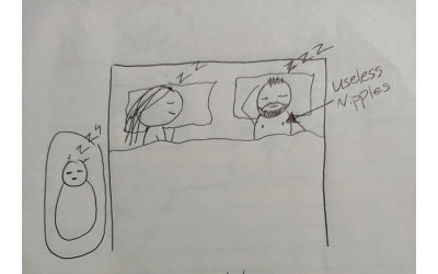 老公疑惑問老婆「你怎麼早上都要生氣？」她畫圖「重現晚上情境」被網友讚翻！